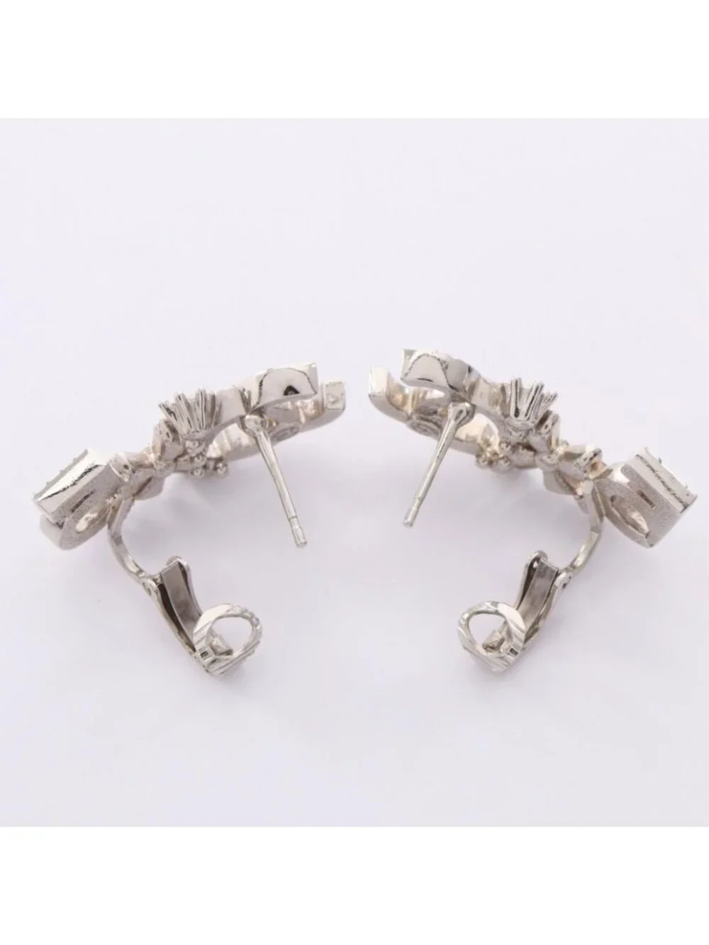 Chanel Earrings CC Logo No 5 Clover